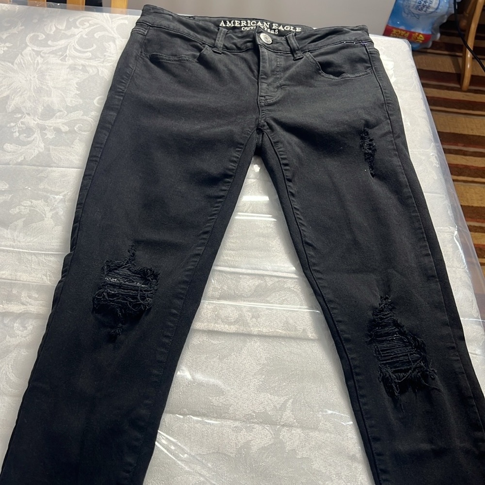 American Eagle Outfitters Black Super Stretch Jeans